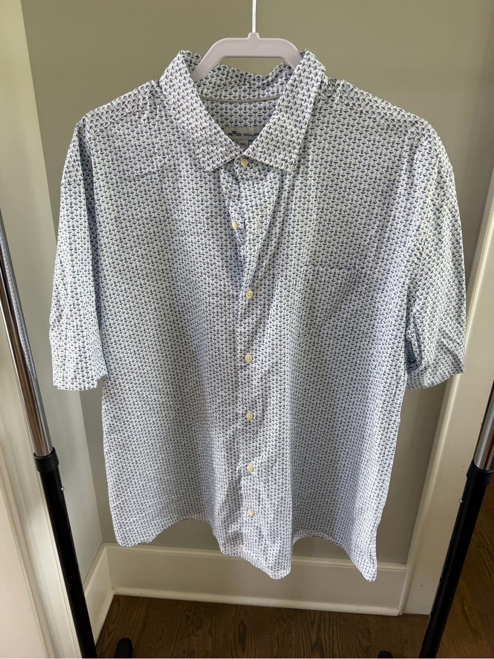 Men’s Peter Millar Short Sleeve Button Down - Martini Print